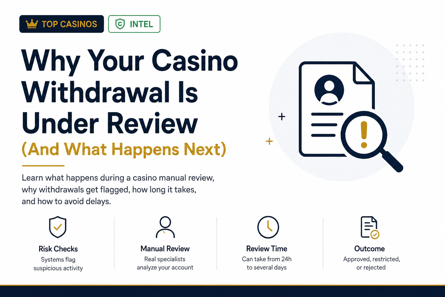 Why Your Casino Withdrawal Is Under Review (And What Happens Next)